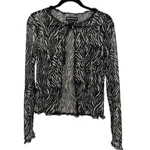 Urban Outfitters Black and White Zebra Print Women's Top
